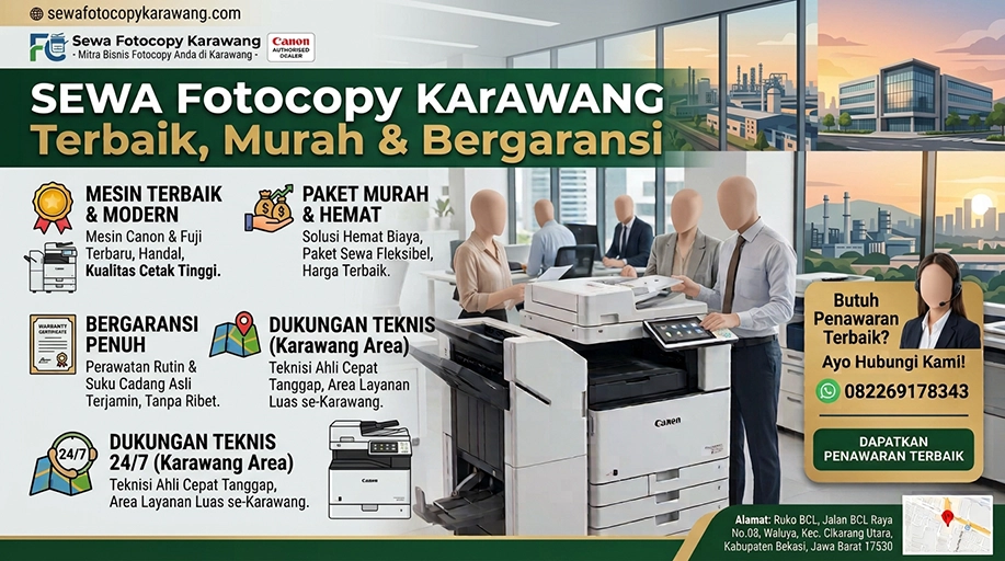 Sewa Fotocopy Karawang Terbaik, Murah & Bergaransi